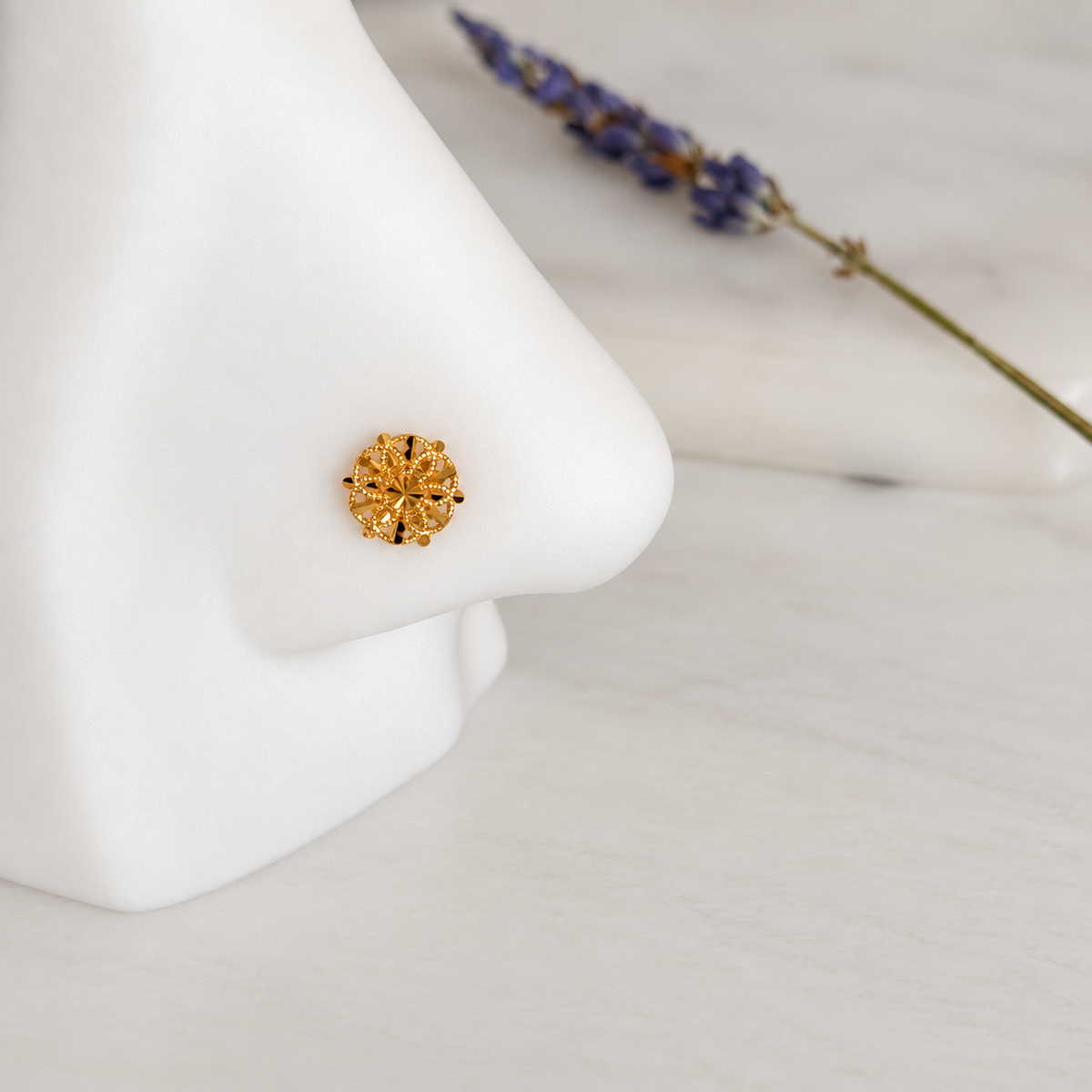 Autumnal Collection | Marigold, 18ct Gold Studs (8mm)