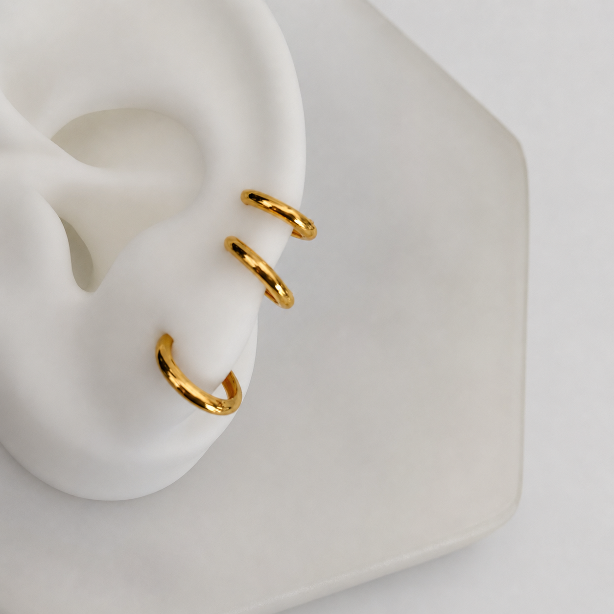 Oxford - 18ct gold classic hoops
