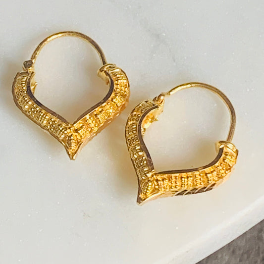 22ct Gold Bespoke Earrings