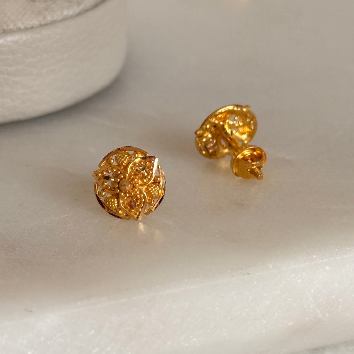 Jaipur - 22ct Gold Stud Pair | 10mm