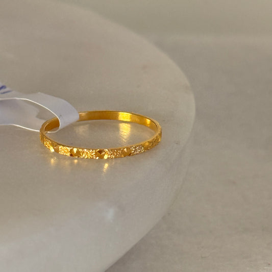 Heritage | 18ct gold band, size K