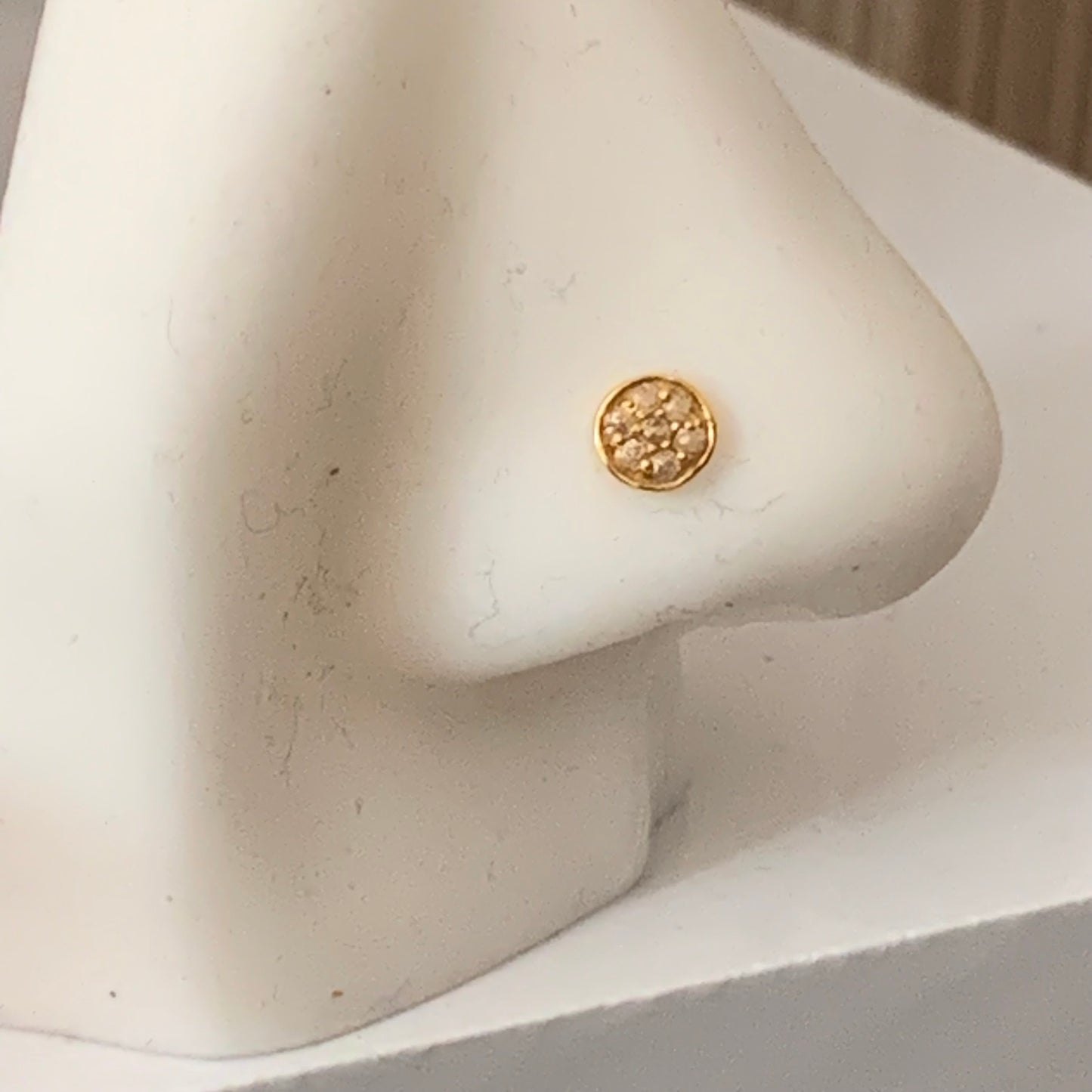 18ct gold single stud | 5mm