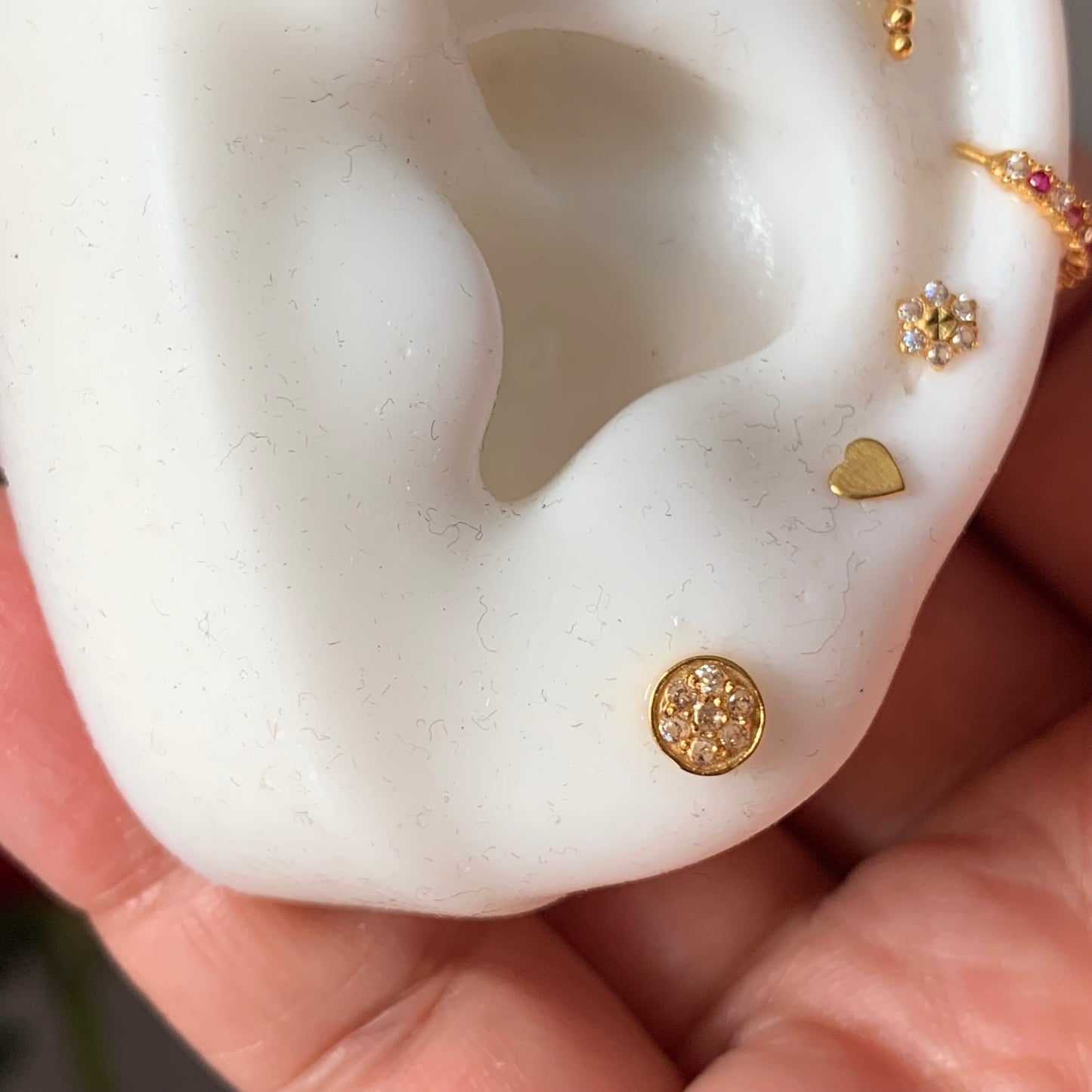 18ct gold single stud | 5mm