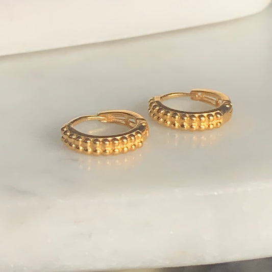 18ct Gold Huggies | 8mm