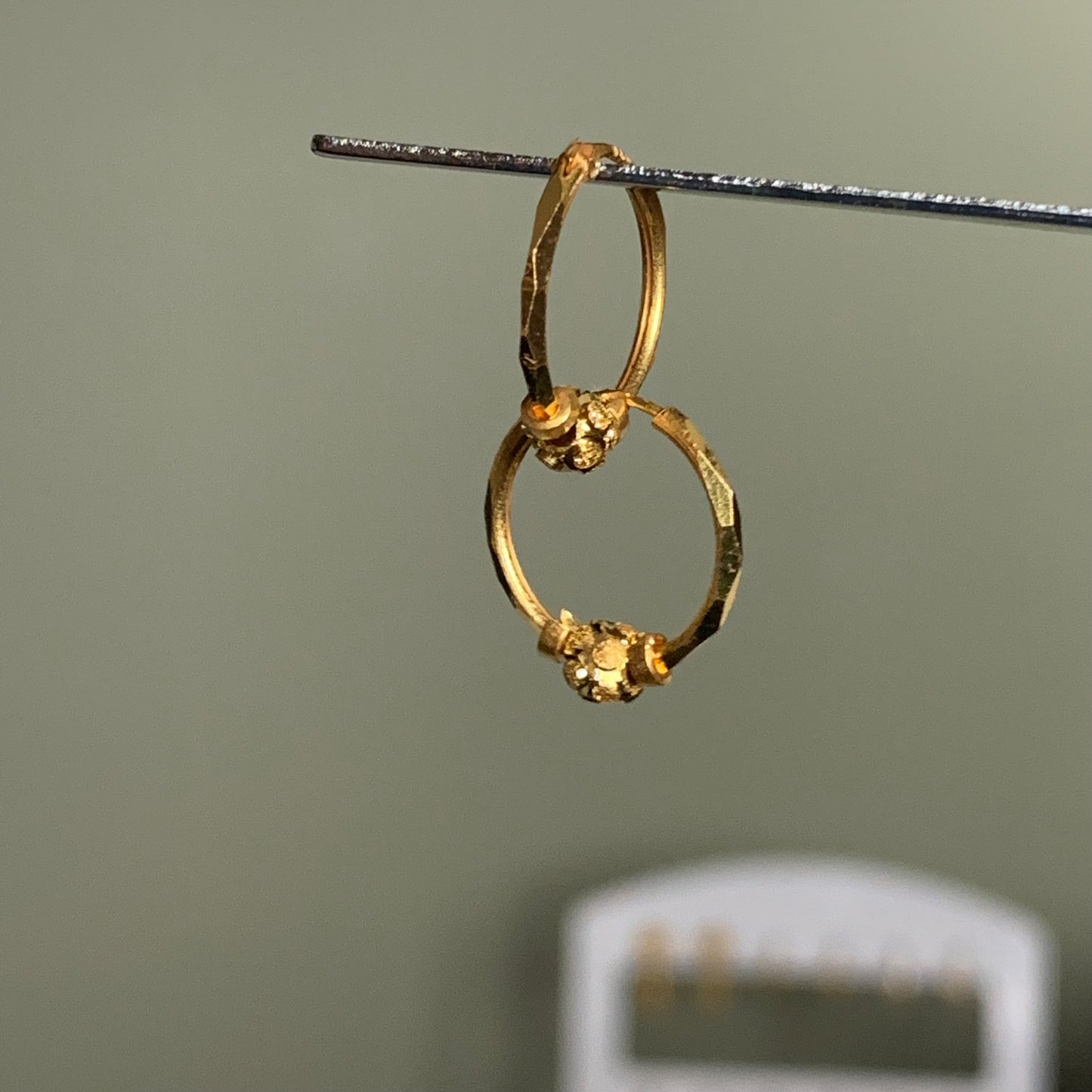 22ct Gold Hoop Pair | small