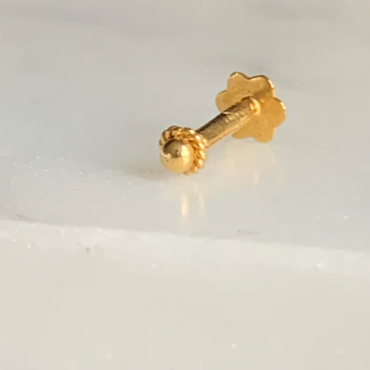 18ct Gold Nose Stud | 2.5mm