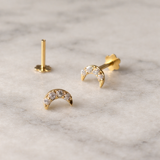 Mini Ramadan Crescent, 18ct gold