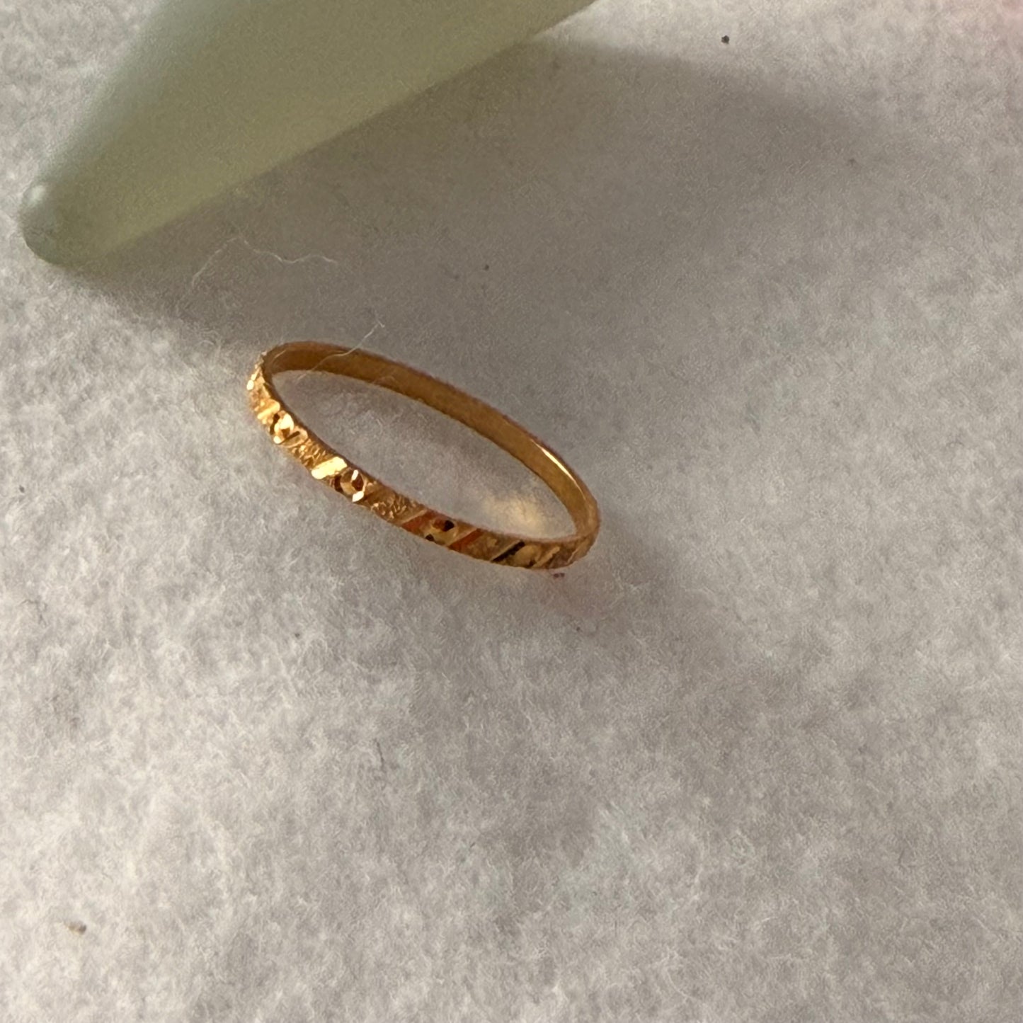 Heritage | 18ct gold band, size N (1)