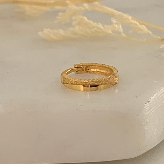 18ct Gold Hoop | 8mm