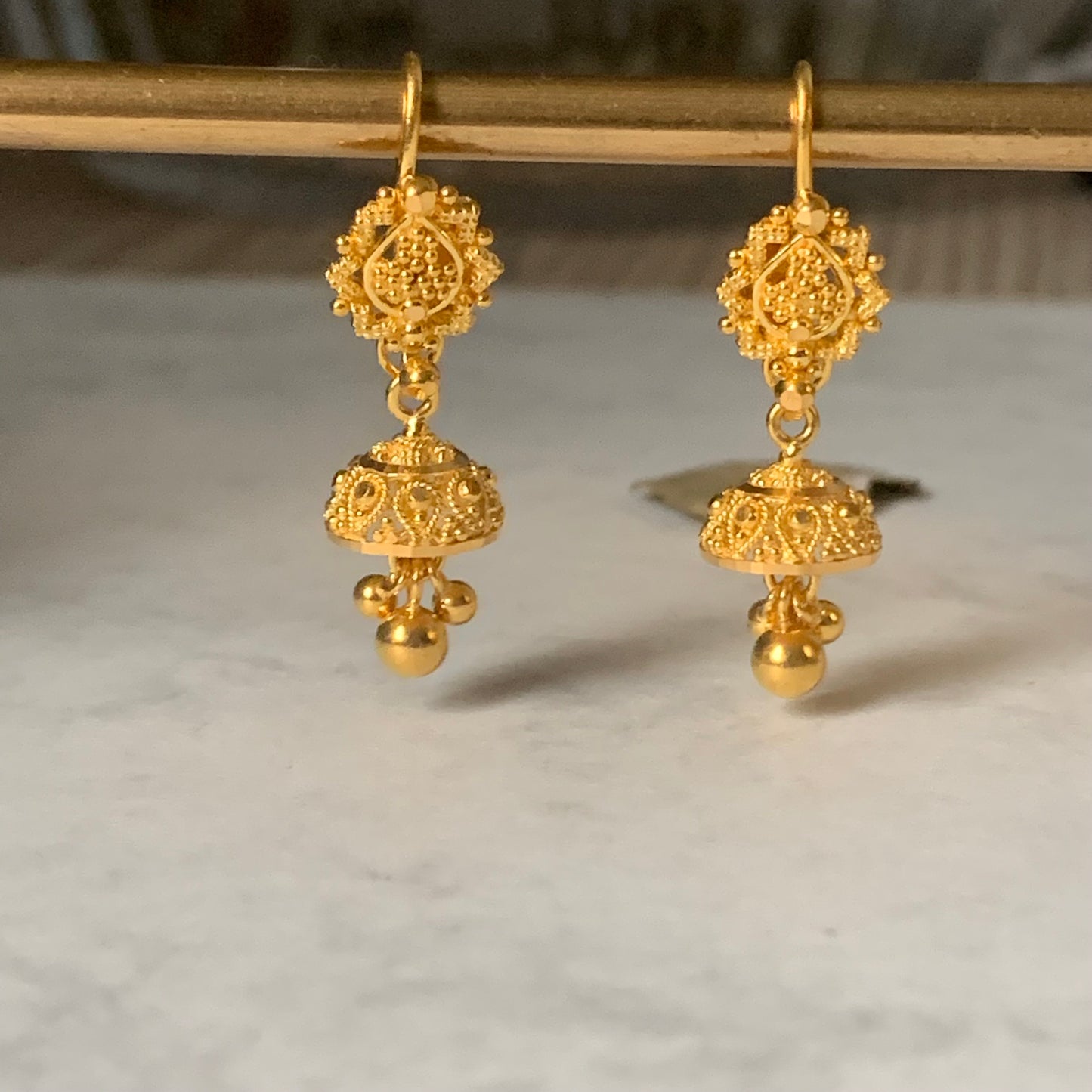 22ct Gold Jumka Earrings (small)