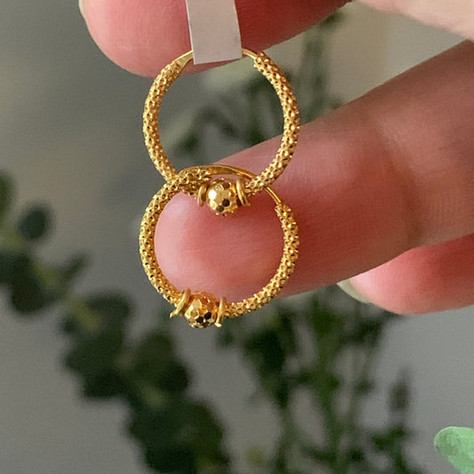 22ct Gold Hoop | small