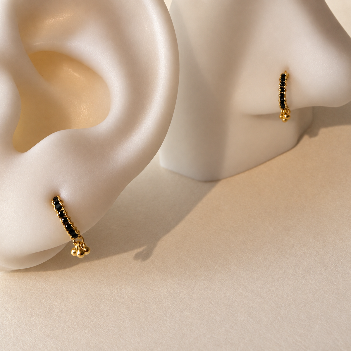 Drop-stud, 14ct | 6mm