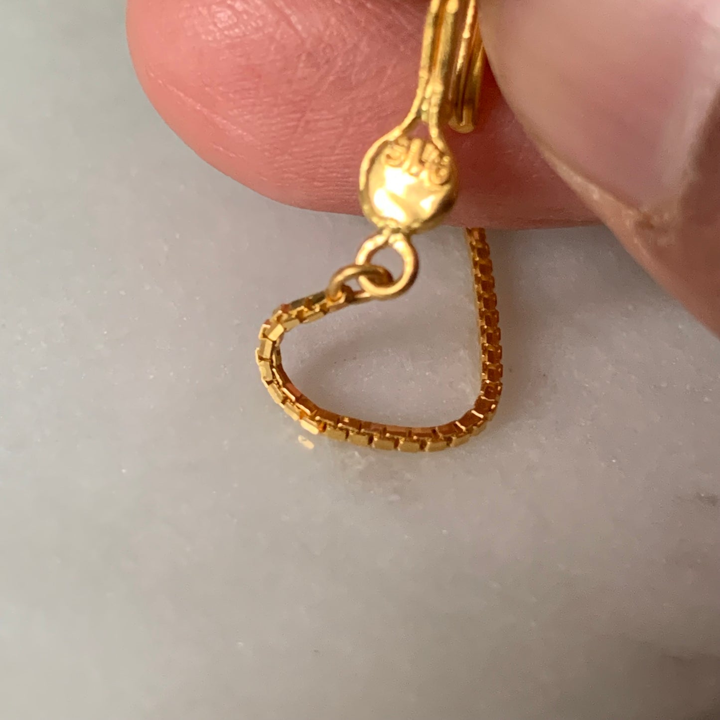 22ct gold minimal beaded bracelet | 7 inches