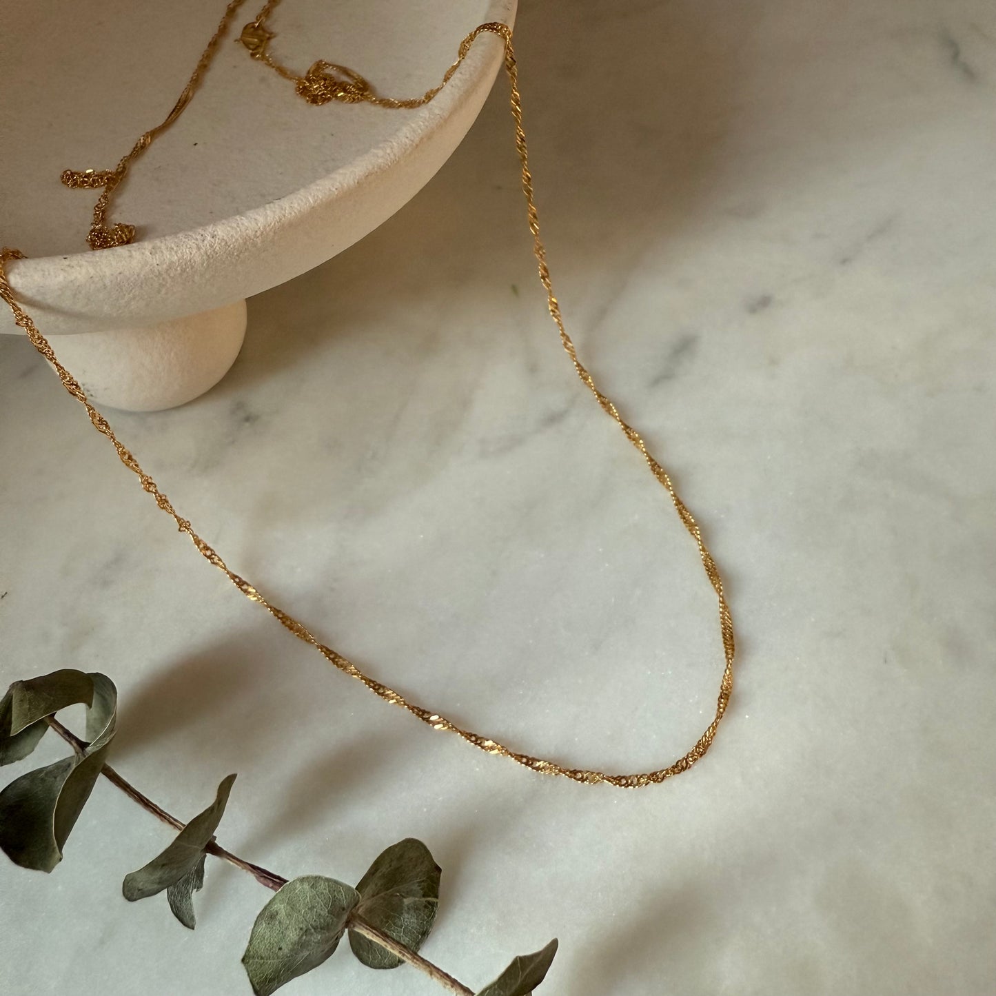 22ct Gold Ripple Chain | 22 inches