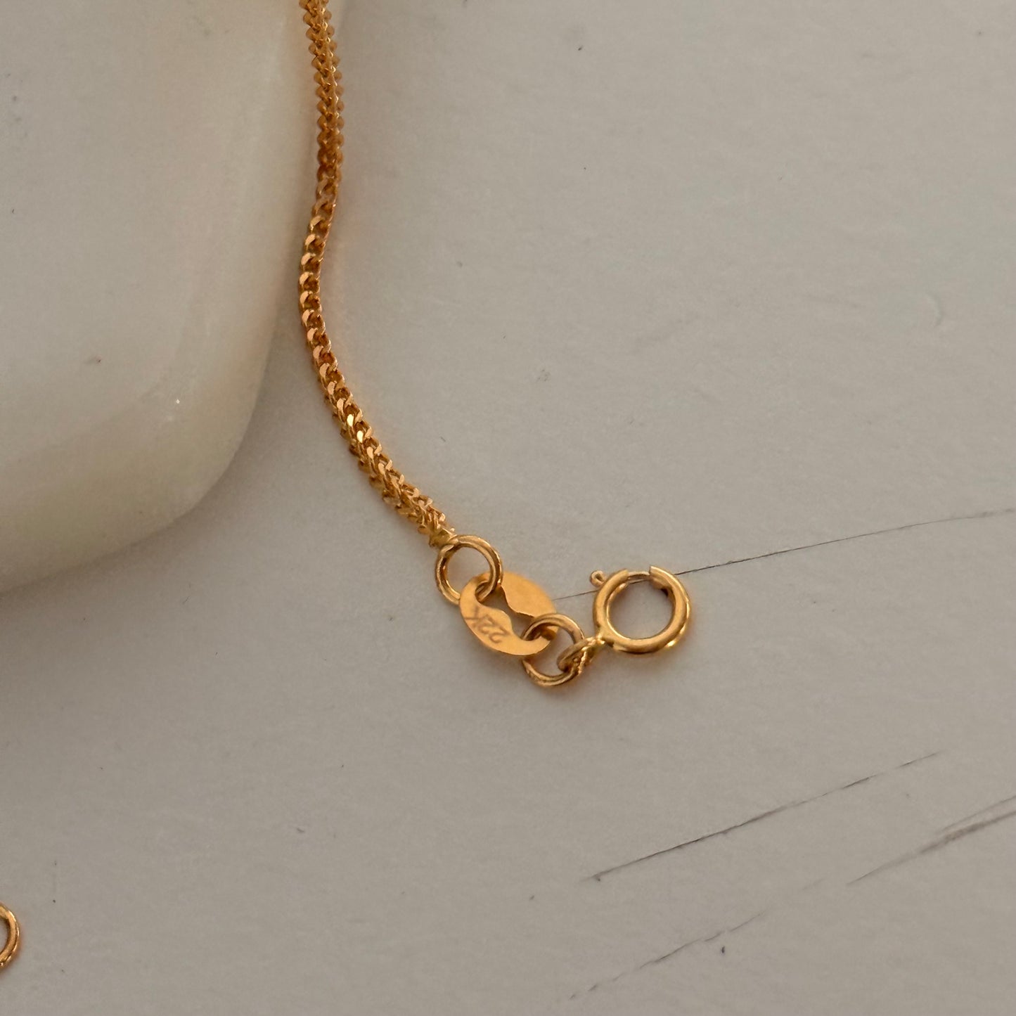 Esme, 22ct gold bracelet | 7.4 inches