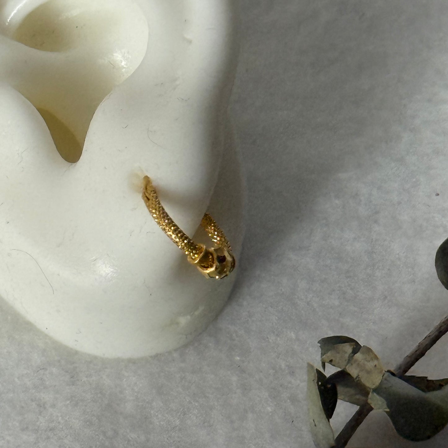 22ct gold hoop pair | 10mm