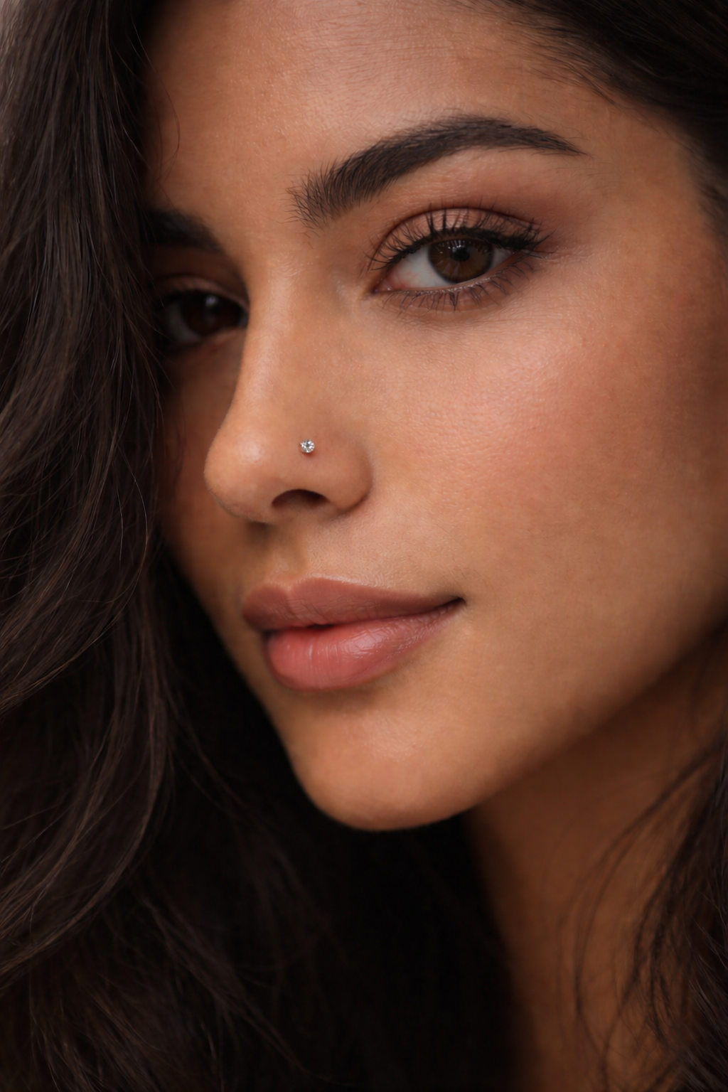 18ct White Gold Stud with cz| 2mm