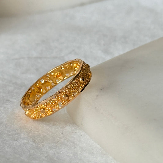 Autumnal | Elder, 22ct ring (size L)