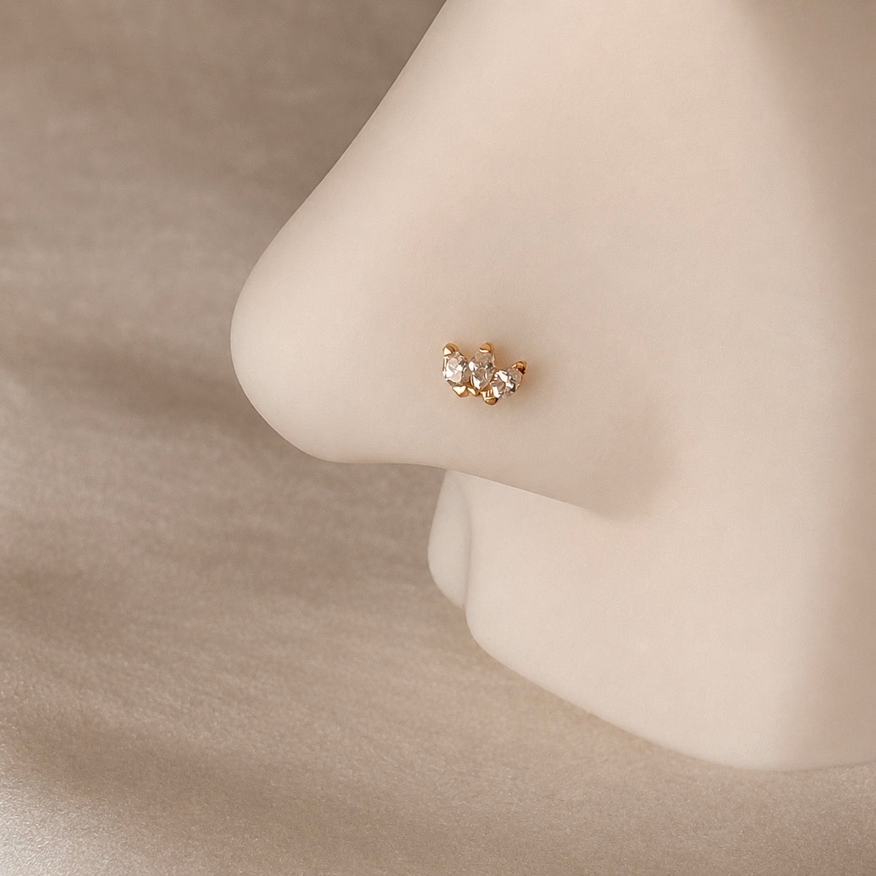 Celeste Marquise | 18ct gold dainty stud