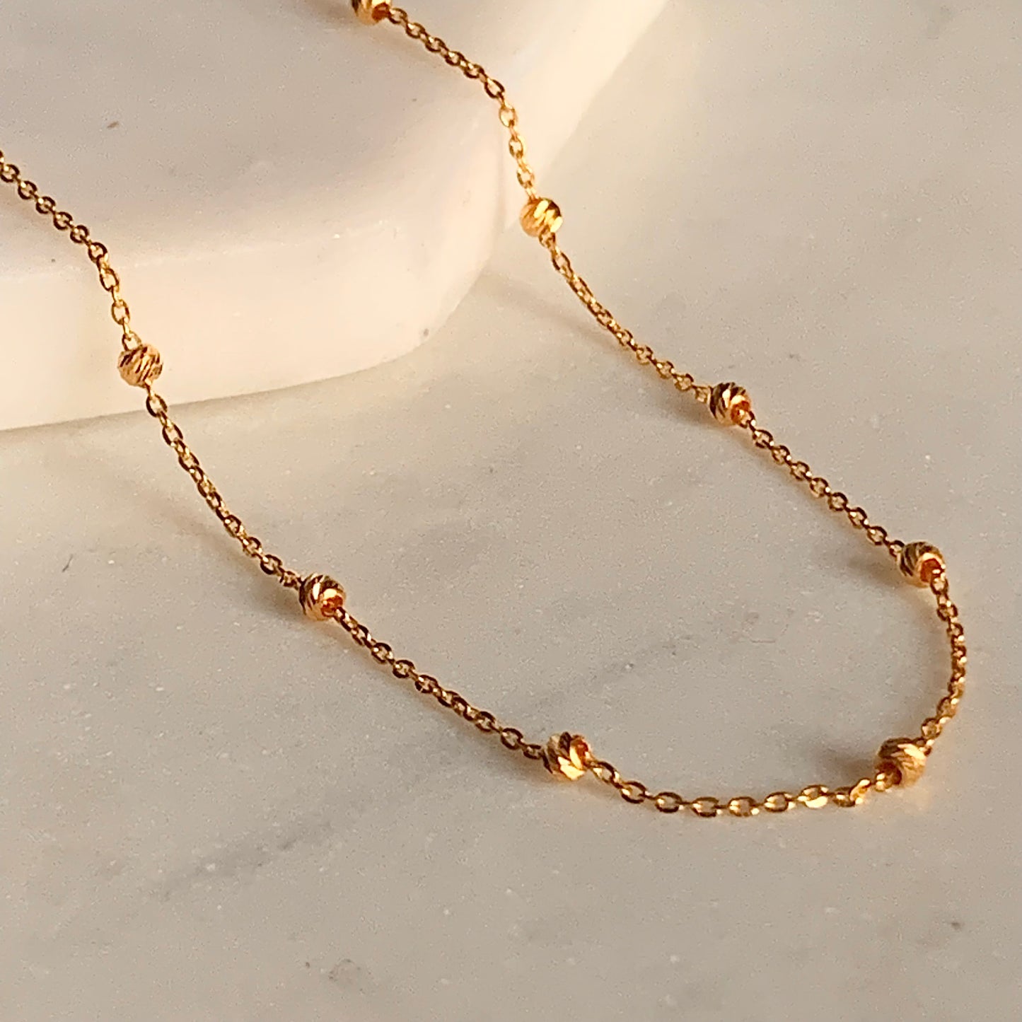 22ct Gold Beaded Necklace