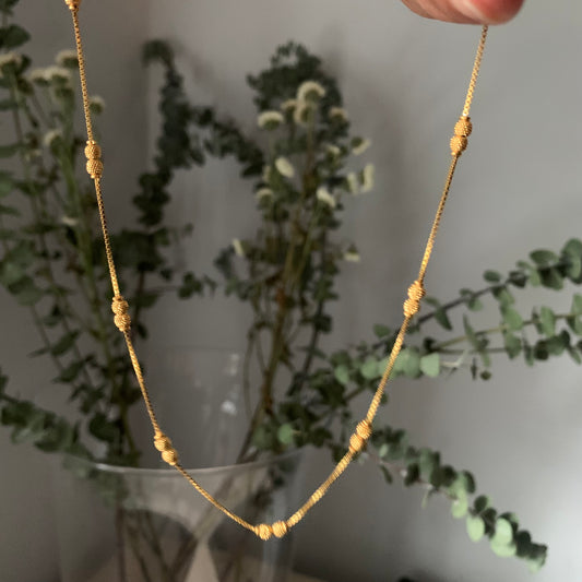 22ct Gold Beaded Mala | 20.7 inches