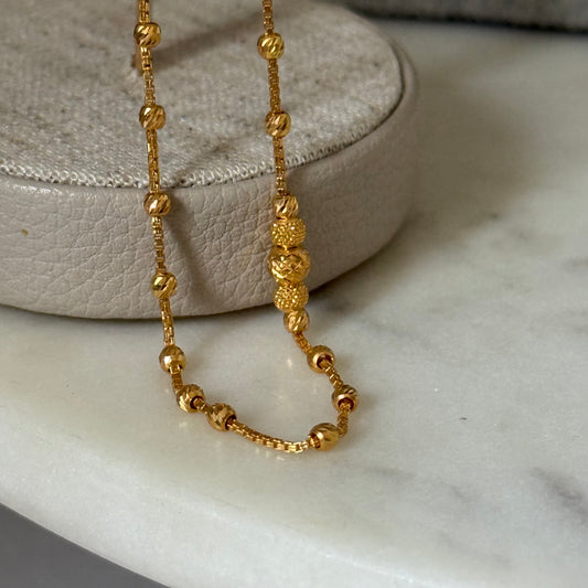 22ct gold anklet