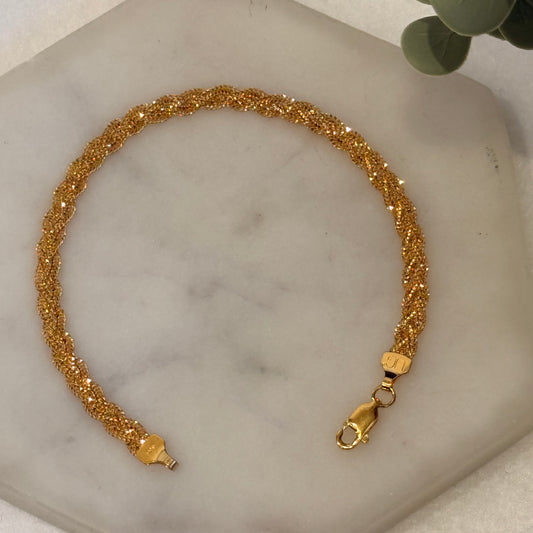 Classic Braid | 22ct gold bracelet