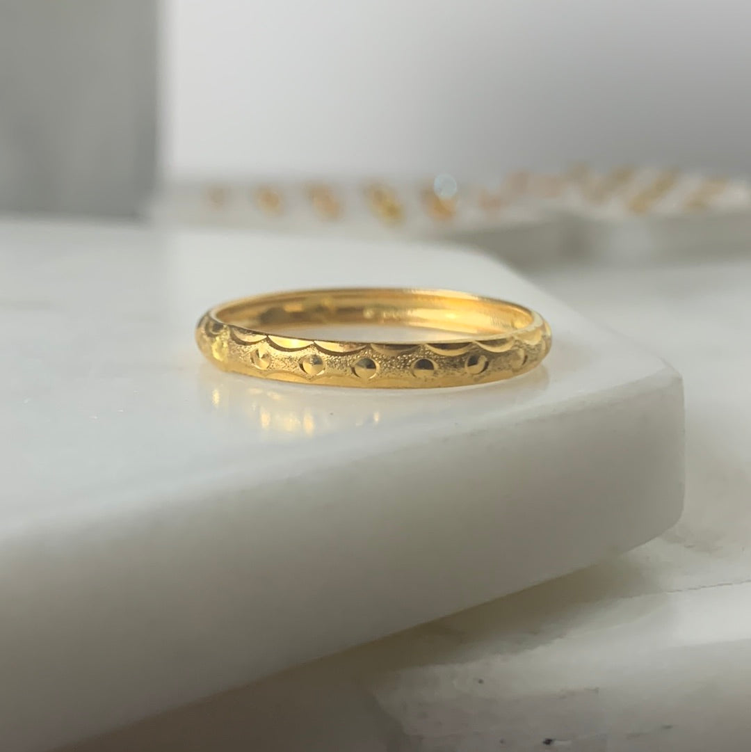 18ct Gold Band Ring | S (xxl)