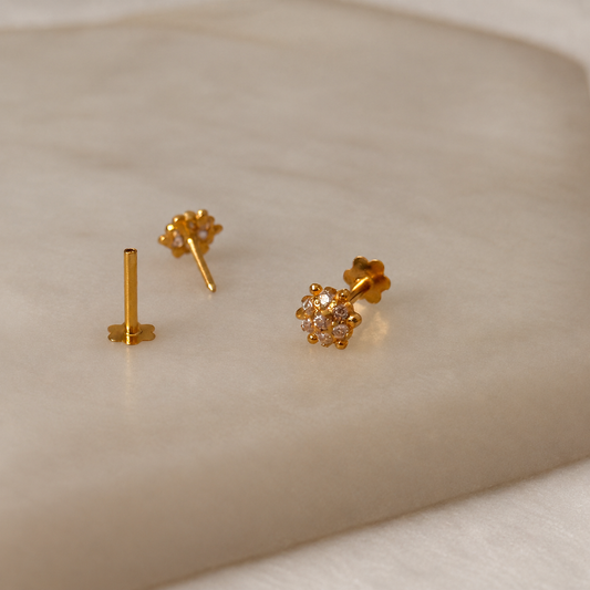 Mayfair Collection | 14ct Gold Lily studs