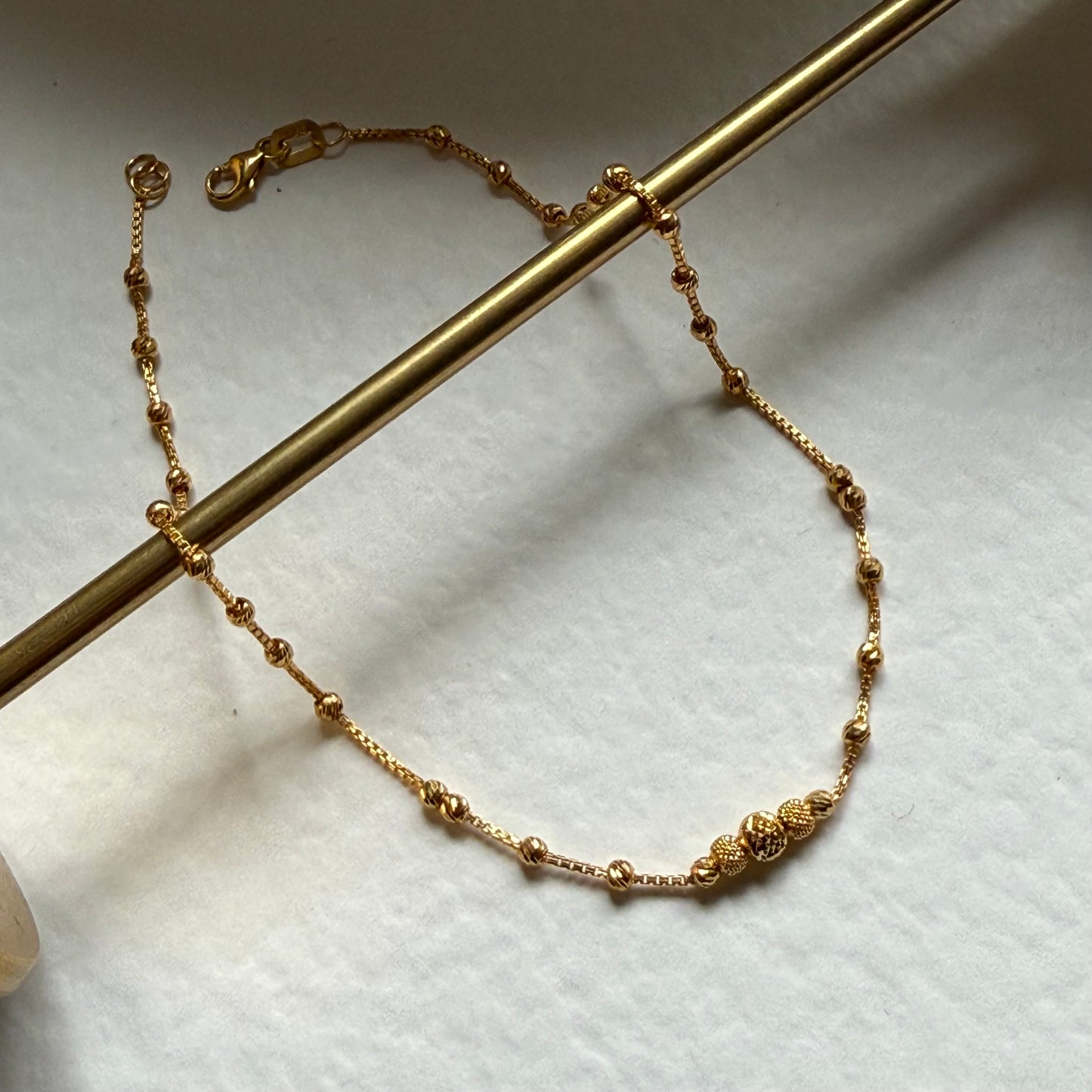 22ct gold anklet