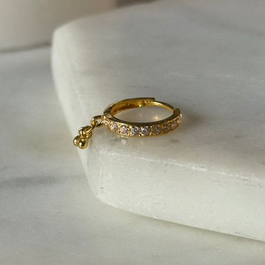 18ct gold single hoop | 9mm