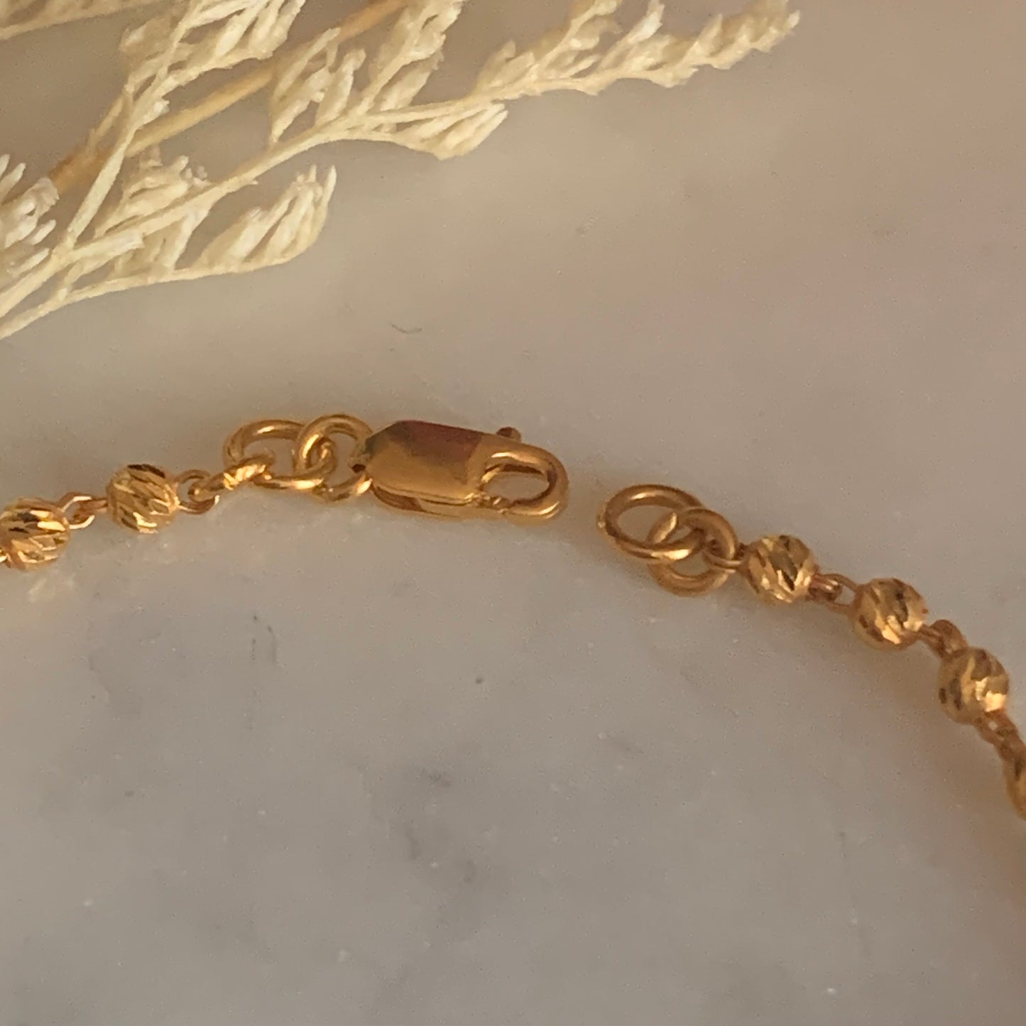 22ct Gold Beaded Bracelet