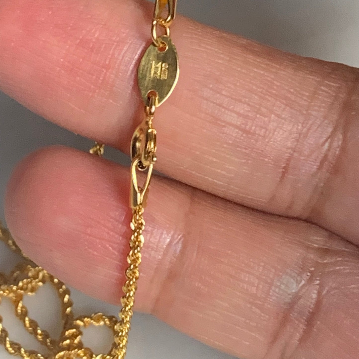 22carat gold chain | 18inch