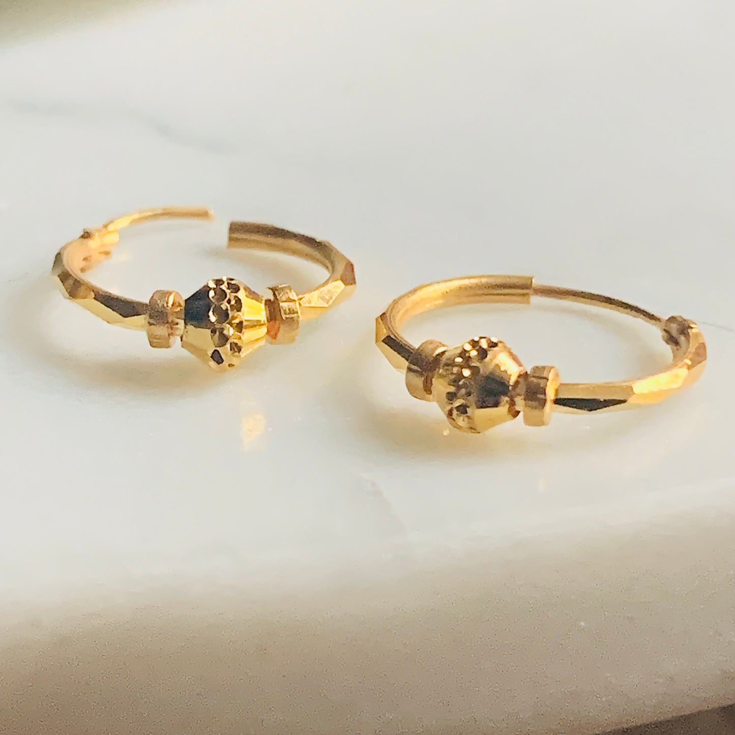 22ct Gold Small Hoops | 11mm Inside Diameter