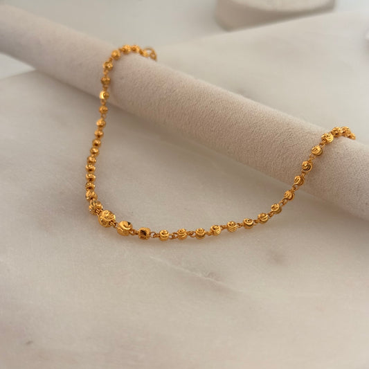 Rumaisah | 22ct gold beaded bracelet