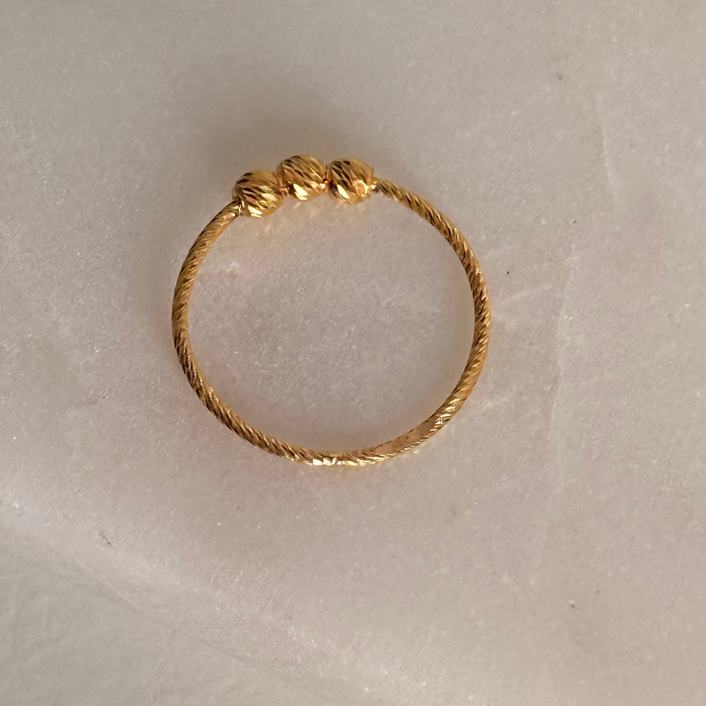 Jaipur | Minimal 22ct Ring (Size K)