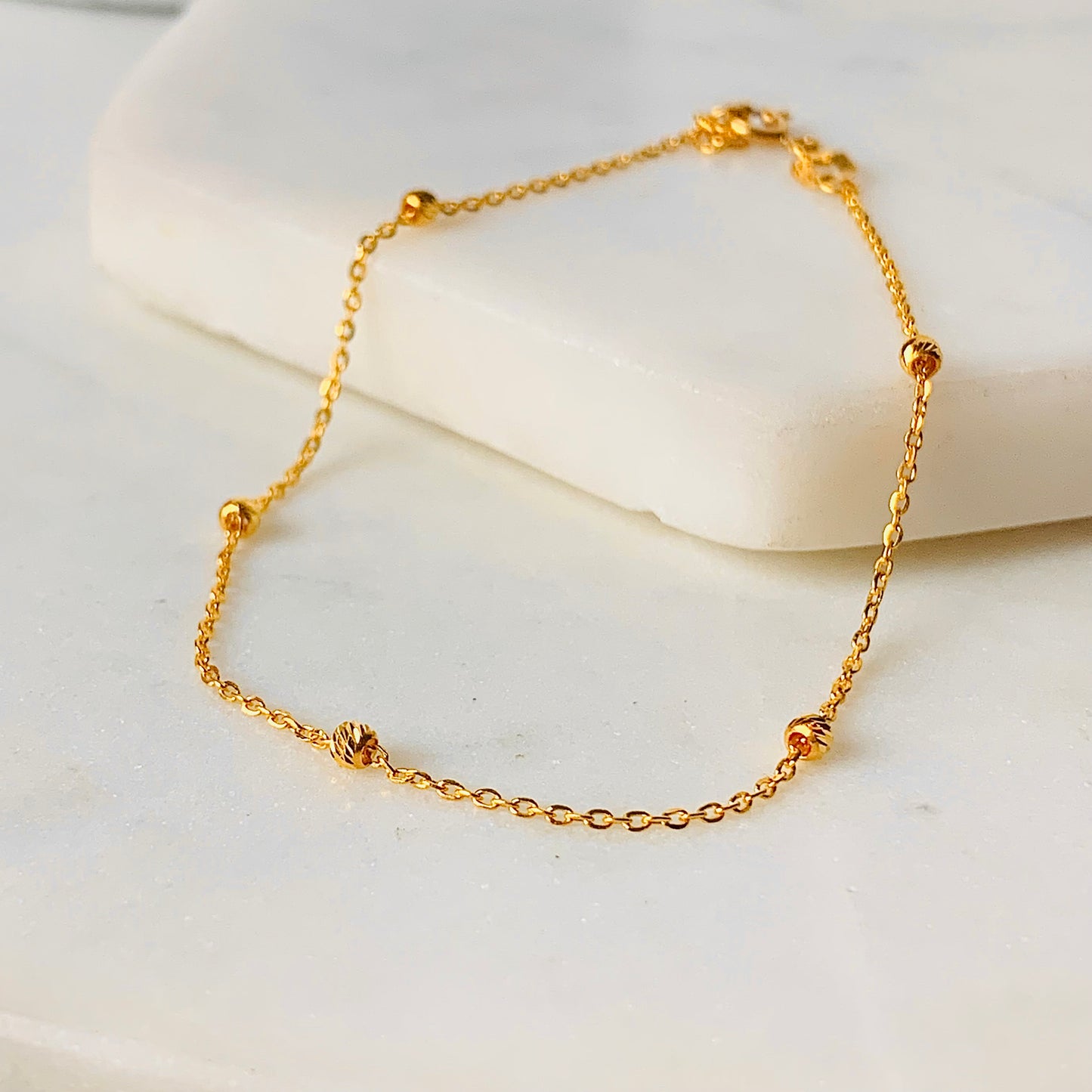 22ct Gold Dainty Bracelet | Small