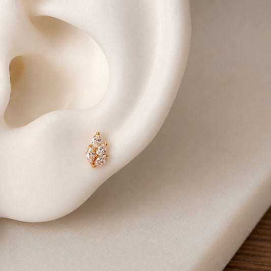 Petal | 18ct Gold Stud