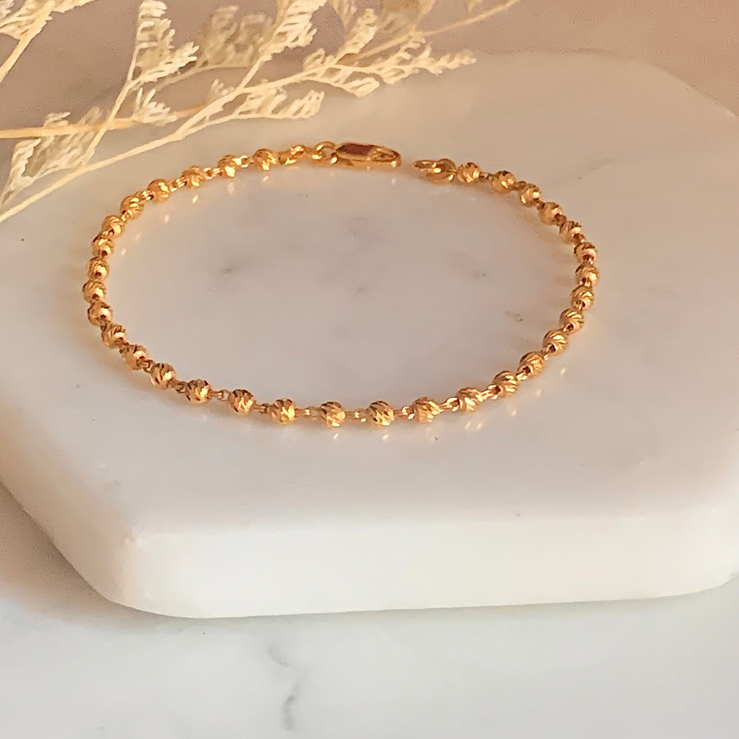 22ct Gold Beaded Bracelet