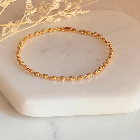 22ct Gold Beaded Bracelet