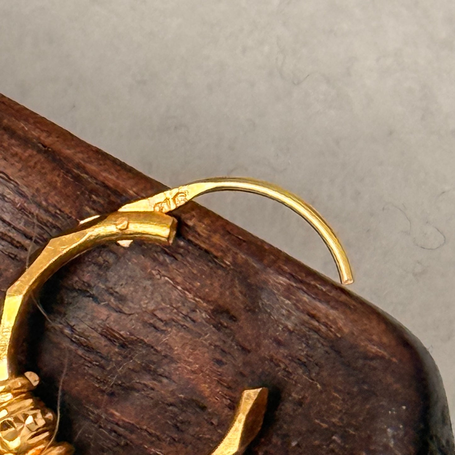 22ct petite hoop pair (12mm)