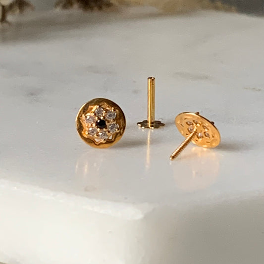 18ct Gold Stud | 6mm