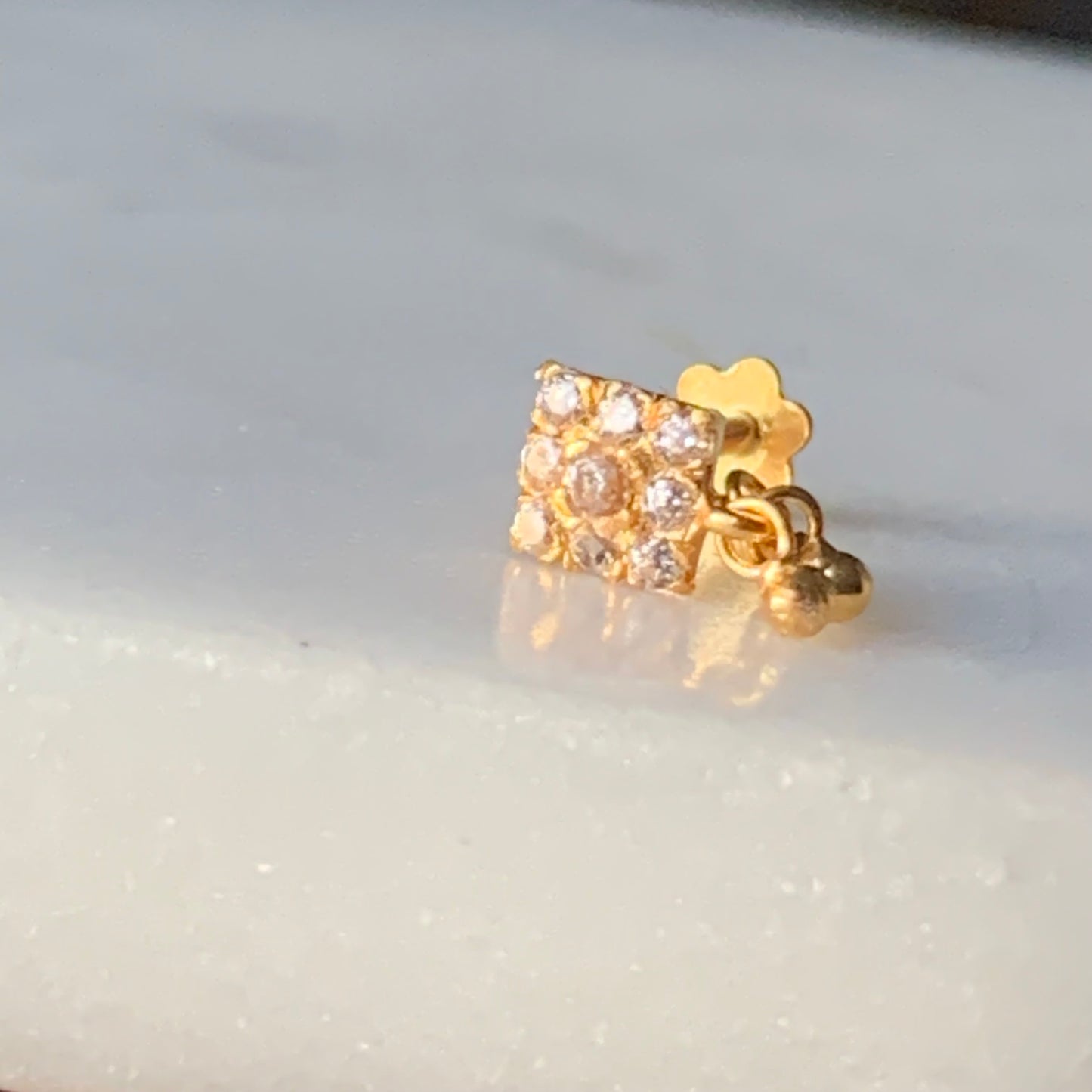 18ct Gold Dainty Stud | 4mm