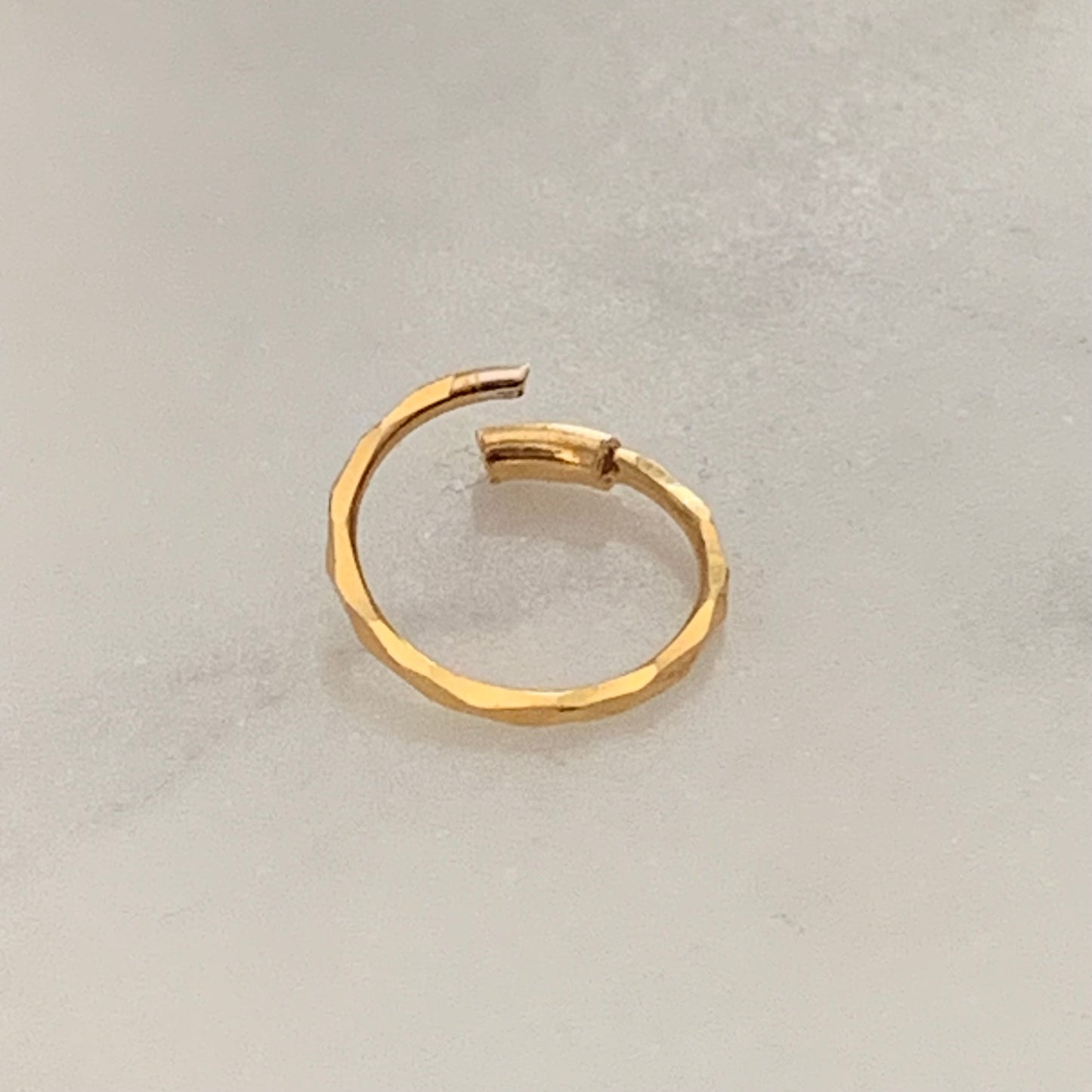 18ct Gold Diamond Cut Hoop | 8mm